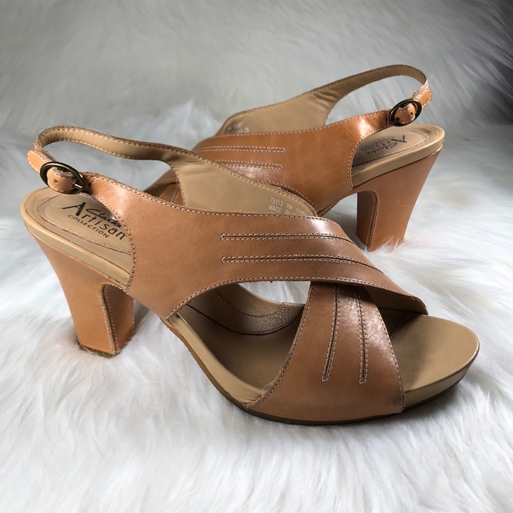 CLARKS Artisian Collection Heels Sling Sandals